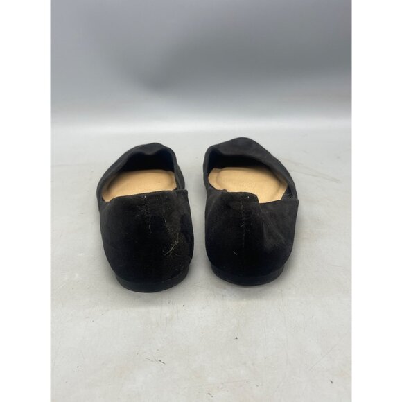time and tru slip on flats sandals black soft point toe size 8 wide READ - Picture 3 of 6